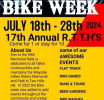 Two Hills Bike Week is July 18 - 28, 2024 - Come for 1 or stay for 10!